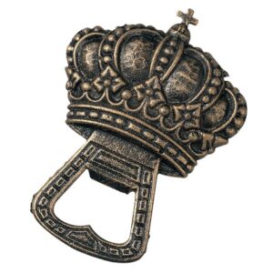 Design Toscano SP1081 2 1/2 Inch Kings Crown Cast Iron Bottle Opener