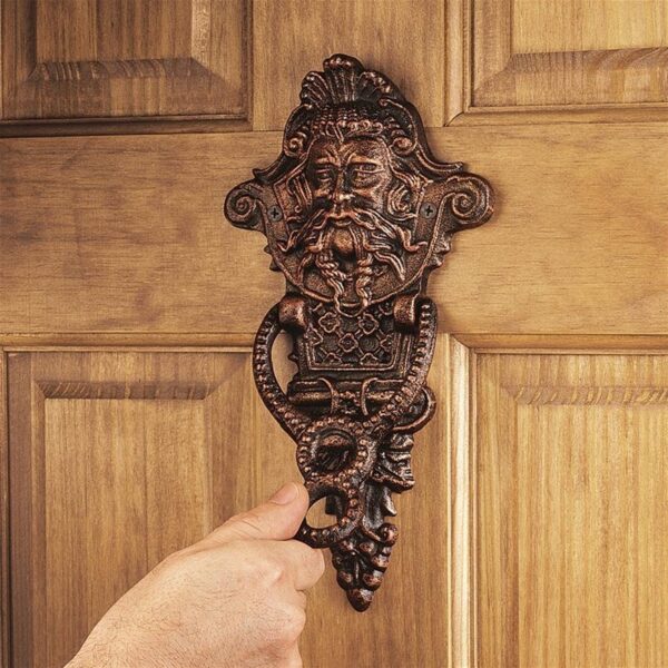 Design Toscano SP1328 5 1/2 Inch Winthrop Manor Greenman Doorknocker