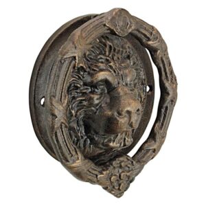 Design Toscano SP2106 8 1/2 Inch Pride of Lions Cast Iron Door Knocker