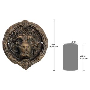 Design Toscano SP2106 8 1/2 Inch Pride of Lions Cast Iron Door Knocker