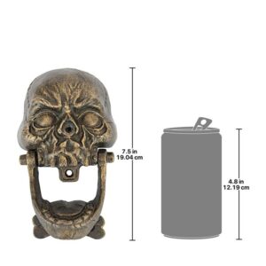 Design Toscano SP2860 4 1/2 Inch Medium Knock-Jaw Skull Door Knocker