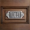 Design Toscano SP3197 6 Inch Art Deco Toilet Door Sign