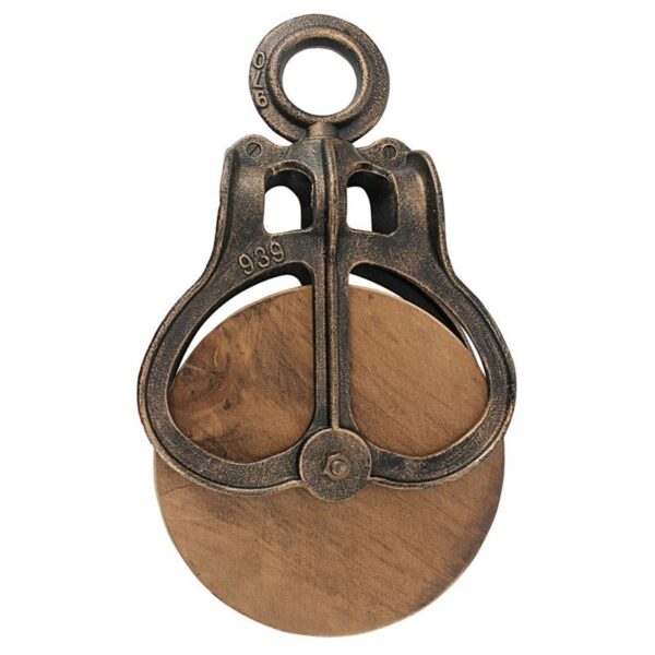 Design Toscano SP3323 8 Inch Extra Large Wood Pulley