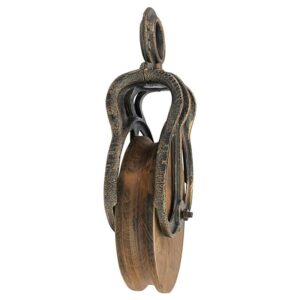 Design Toscano SP3323 8 Inch Extra Large Wood Pulley