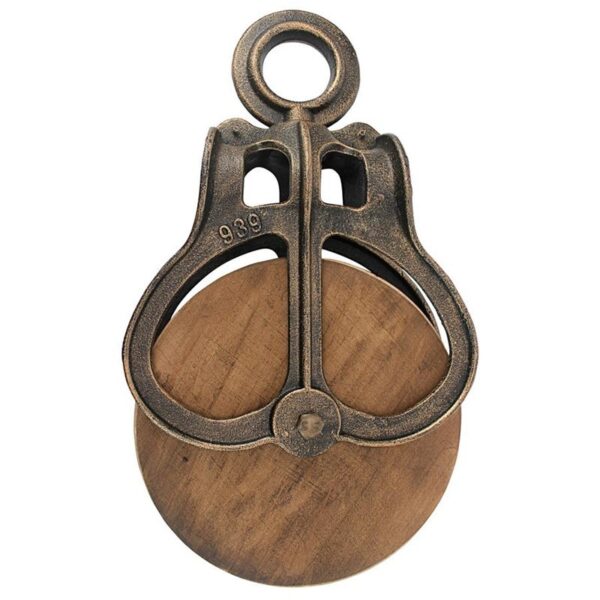 Design Toscano SP3323 8 Inch Extra Large Wood Pulley