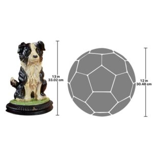 Design Toscano SP408 9 1/2 Inch Border Collie Dog Iron Doorstop