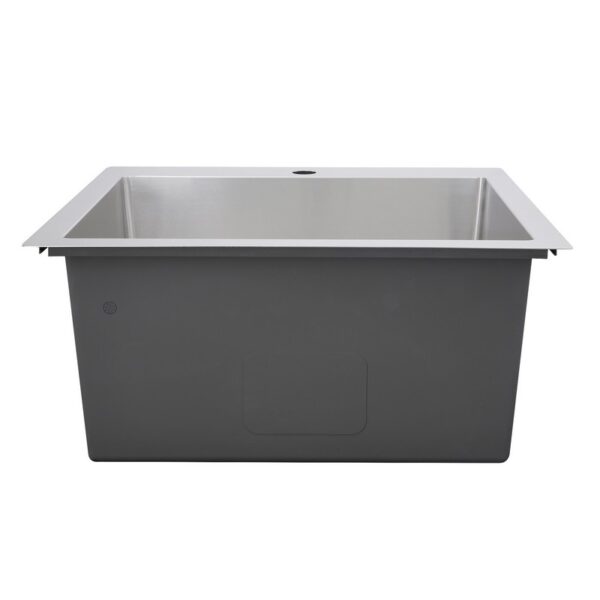 Nantucket Sinks SR2522-12-16 25 Inch Pro Series Rectangle Topmount Small Radius Corners Stainless Steel Laundry Sink