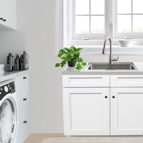 Nantucket Sinks SR2522-12-16 25 Inch Pro Series Rectangle Topmount Small Radius Corners Stainless Steel Laundry Sink