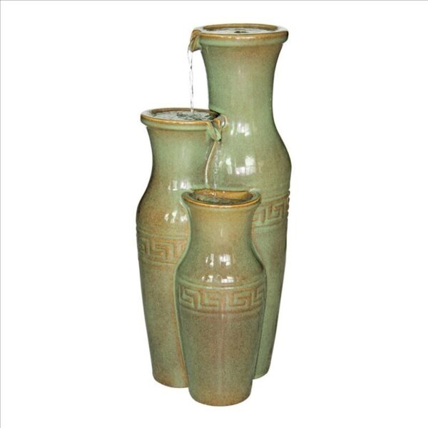 Design Toscano SS11352 9 Inch Ceramic Grecian Jars Fountain