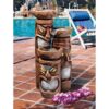 Design Toscano SS11521 15 Inch Cascading Aloha Tiki 3 Bowl Fountain