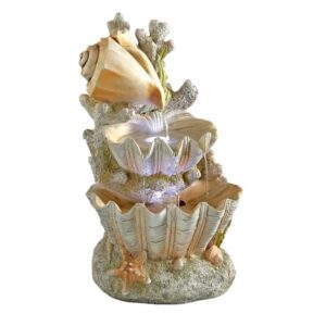 Design Toscano SS12719 12 Inch Oceans Bounty Cascading Shell Fountain