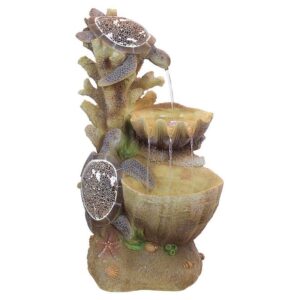 Design Toscano SS1646 19 Inch Turtle Cove Cascading Garden Fountain