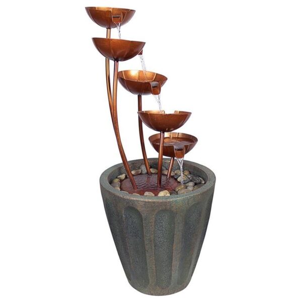 Design Toscano SS5312 14 Inch Copper Falls Cascading Garden Fountain