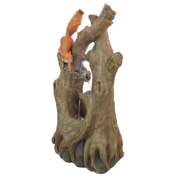 Design Toscano SS5539 18 Inch Tree Squirrel Cascading Foundation