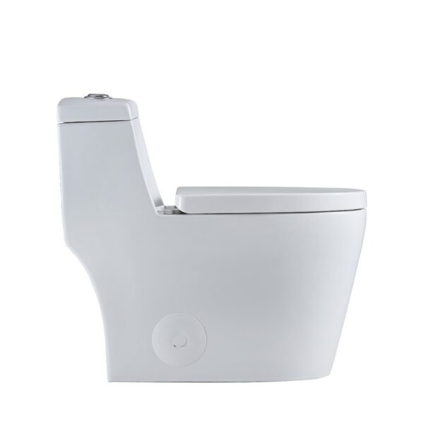 Altair T280 Savona Dual Flush Elongated One-Piece Toilet with Seat - White