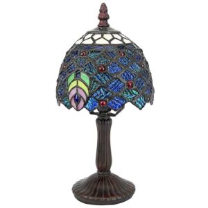 Design Toscano TF10043 5 1/2 Inch Ravishing Peacock Petite Table Lamp