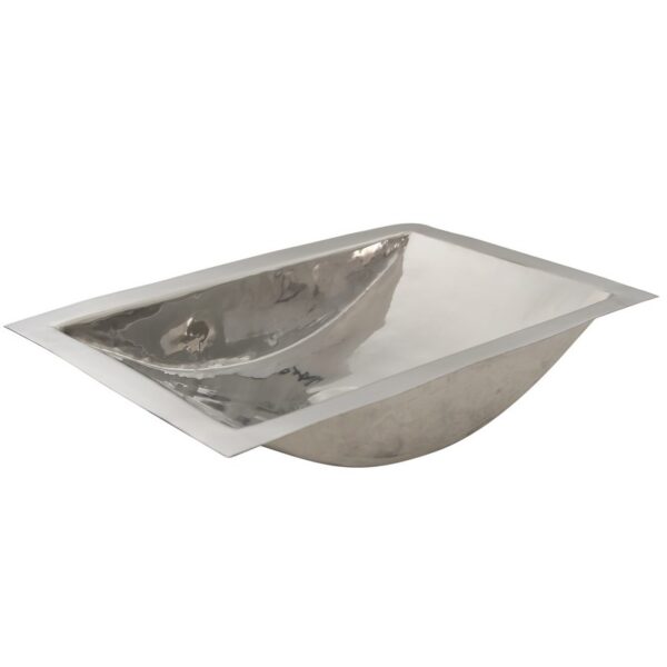 Nantucket Sinks TRS-SM Brightwork Home 19.8 Inch Rectangle Bathroom Sink in Stainless Steel