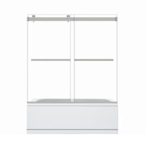 Altair TS80160-BP Marcelo 60 x 58 Inch By Pass Frameless Tub Door with Clear Glass