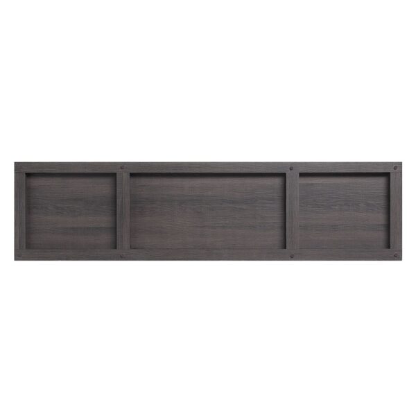 Manhattan Comfort Franklin 60" TV Stand with 2 Doors and Open Shelves in Heavy Brown