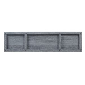 Manhattan Comfort Franklin 60" TV Stand with 2 Doors and Open Shelves in Grey