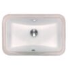 Nantucket Sinks UM-159-W 18 x 12 Inch Undermount Ceramic Sink in White