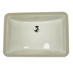 Nantucket Sinks UM-18x12-B 21 Inch Great Point Undermount Crafted Bath Sink