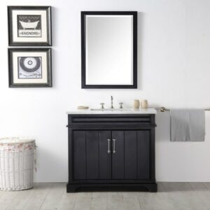 Legion Furniture WH7736-E 36 Inch Vanity in Espresso with Quartz Top, No Faucet