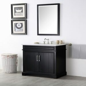 Legion Furniture WH7736-E 36 Inch Vanity in Espresso with Quartz Top, No Faucet