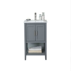 Legion Furniture WLF6023-JK 24 Inch KD Westchester Gray Vanity