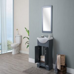 Legion Furniture WLF6046 24 Inch Vanity in Dark Gray, No Faucet