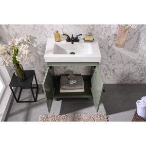 Legion Furniture WLF9024-PG 24 Inch Kd Pewter Green Sink Vanity