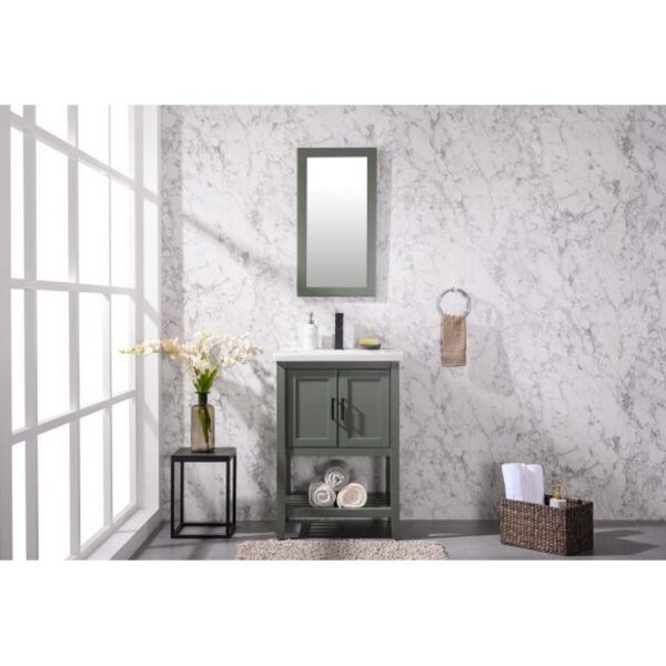 Legion Furniture WLF9024-PG 24 Inch Kd Pewter Green Sink Vanity