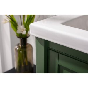 Legion Furniture WLF9024-VG 24 Inch Kd Vogue Green Sink Vanity