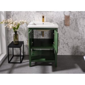 Legion Furniture WLF9024-VG 24 Inch Kd Vogue Green Sink Vanity