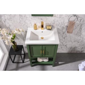 Legion Furniture WLF9024-VG 24 Inch Kd Vogue Green Sink Vanity