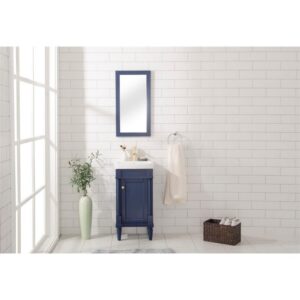 Legion Furniture WLF9218-B 18 Inch Blue Sink Vanity in Blue