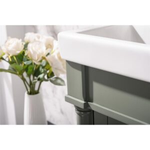 Legion Furniture WLF9218-PG 18 Inch Pewter Green Sink Vanity