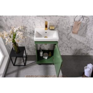 Legion Furniture WLF9218-VG 18 Inch Vogue Green Sink Vanity