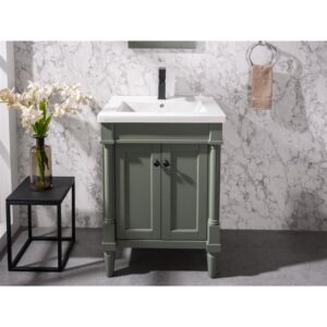 Legion Furniture WLF9224-PG 24 Inch Pewter Green Sink Vanity