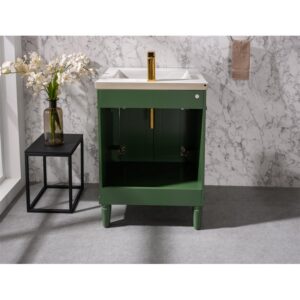 Legion Furniture WLF9224-VG 24 Inch Pewter Green Sink Vanity