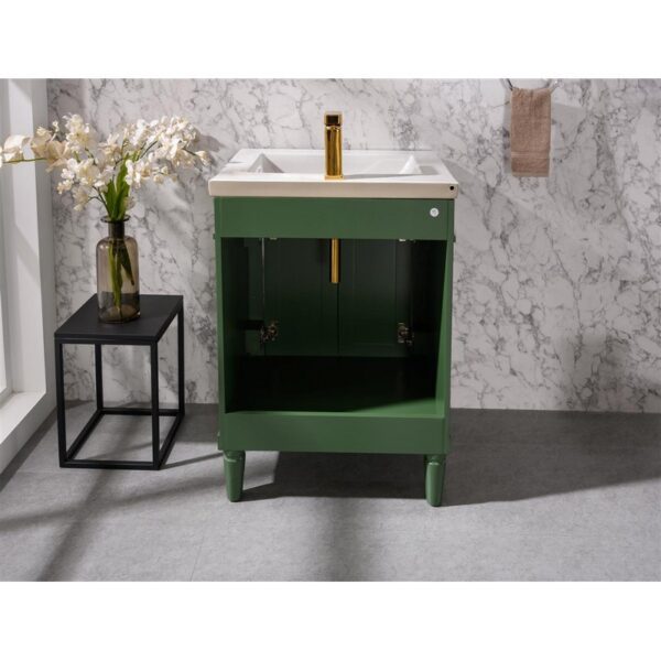 Legion Furniture WLF9224-VG 24 Inch Pewter Green Sink Vanity