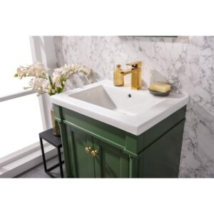 Legion Furniture WLF9224-VG 24 Inch Pewter Green Sink Vanity