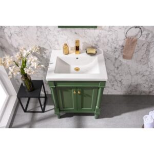 Legion Furniture WLF9224-VG 24 Inch Pewter Green Sink Vanity