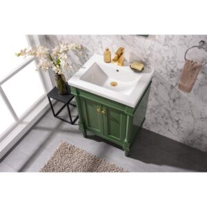 Legion Furniture WLF9224-VG 24 Inch Pewter Green Sink Vanity