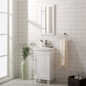 Legion Furniture WLF9318-W 18 Inch White Sink Vanity in White