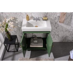 Legion Furniture WLF9324-VG 24 Inch Vogue Green Sink Vanity