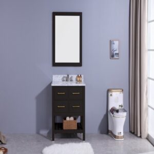 Legion Furniture WT7130-E 31 Inch Vanity Set with Mirror in Espresso, No Faucet