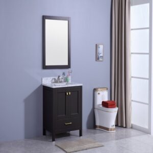 Legion Furniture WT7230-E 31 Inch Vanity Set with Mirror in Espresso, No Faucet