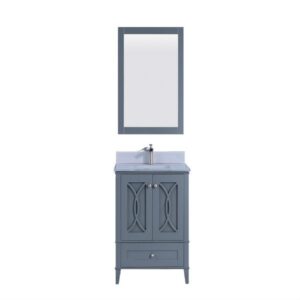 Legion Furniture WT7430-GG 30 Inch Vanity Set with Mirror in Gray, No Faucet