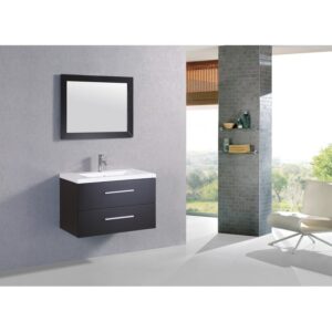 Legion Furniture WT9019B Sink Vanity With Mirror - No Faucet in Espresso